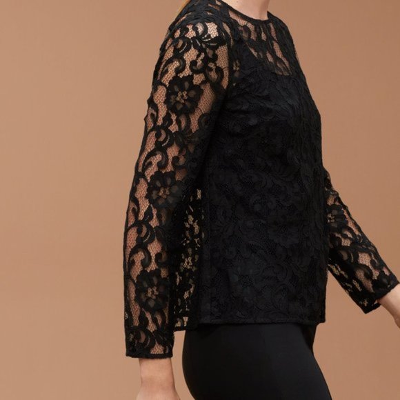 *NWOT* Aritzia Babaton Floral Lace Ian Blouse - Size XS - Picture 9 of 9